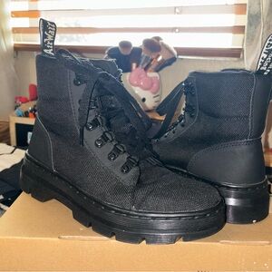 Jax Black Lace-Up Boots